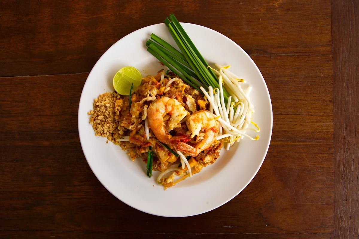 Les ingrédients de la recette traditionnelle de pad thaï maison